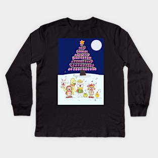 Let's sing Christmas carols together Kids Long Sleeve T-Shirt